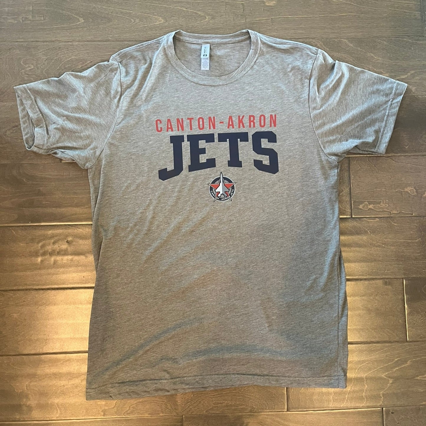 Canton-Akron Jets Logo Poly Rich T-Shirt