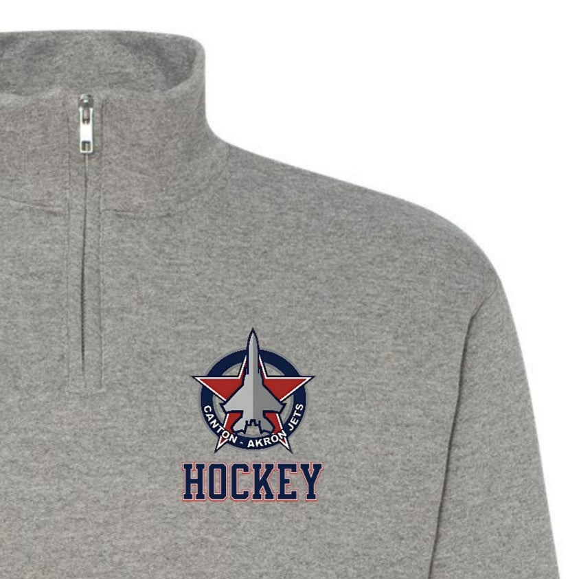 Canton-Akron Jets Quarter Zip Logo Fleece