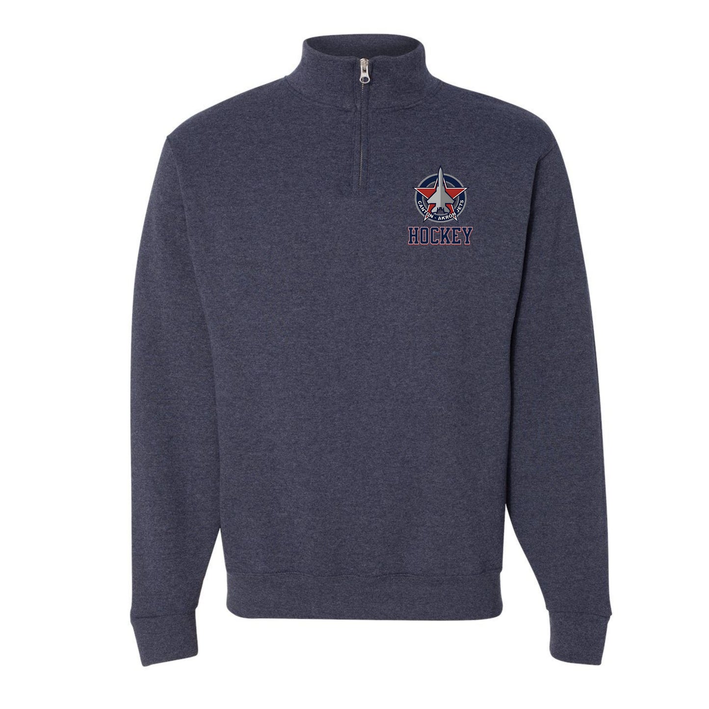 Canton-Akron Jets Quarter Zip Logo Fleece