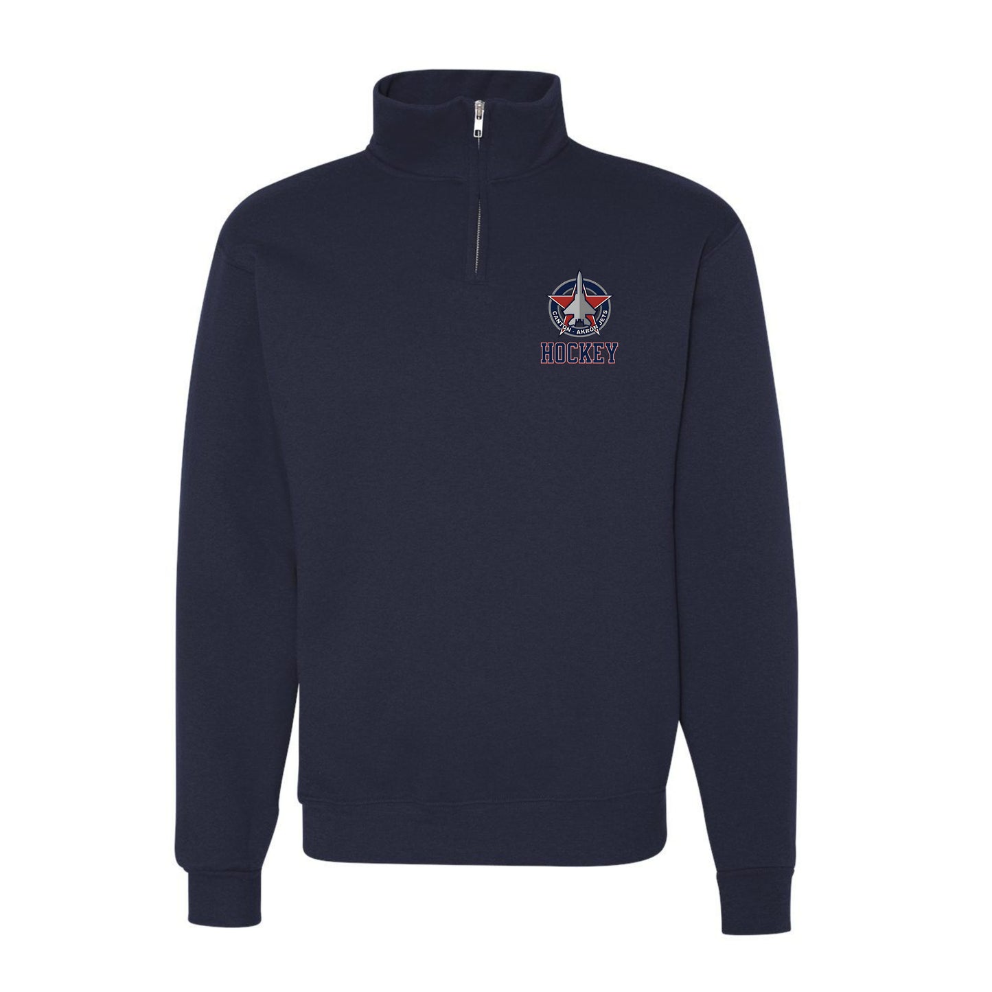 Canton-Akron Jets Quarter Zip Logo Fleece