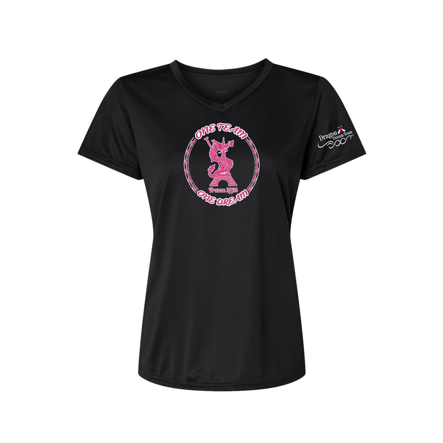 Dragon Dream Team - Dri Fit Women's V-Neck T-Shirt