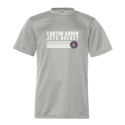 Canton-Akron Jets: Stripe Dri Fit T-Shirt - YOUTH