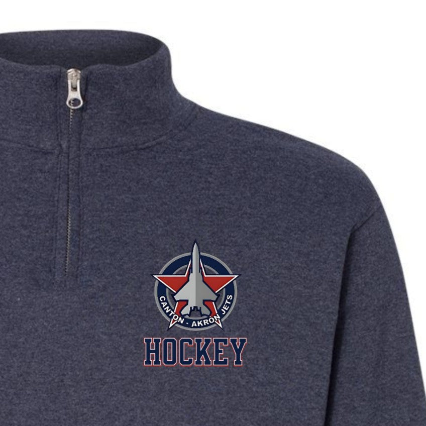 Canton-Akron Jets Quarter Zip Logo Fleece