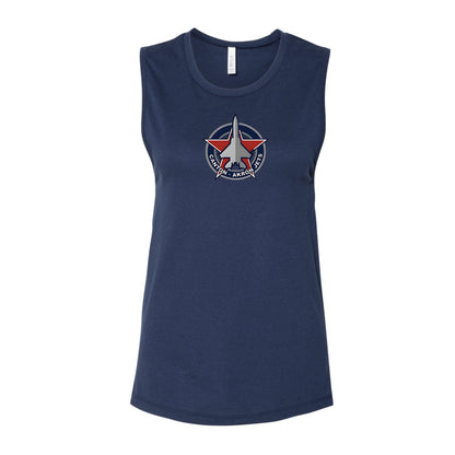 Canton-Akron Jets Logo Women's Muscle Tank